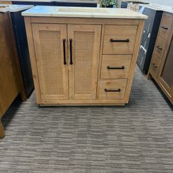 36” Bathroom Vanity In Wood Color 