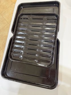 Broiler Pan Set with Slotted Rack