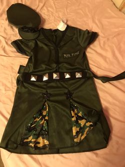 Girls army costume