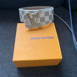 Louis Vuitton White Belt 