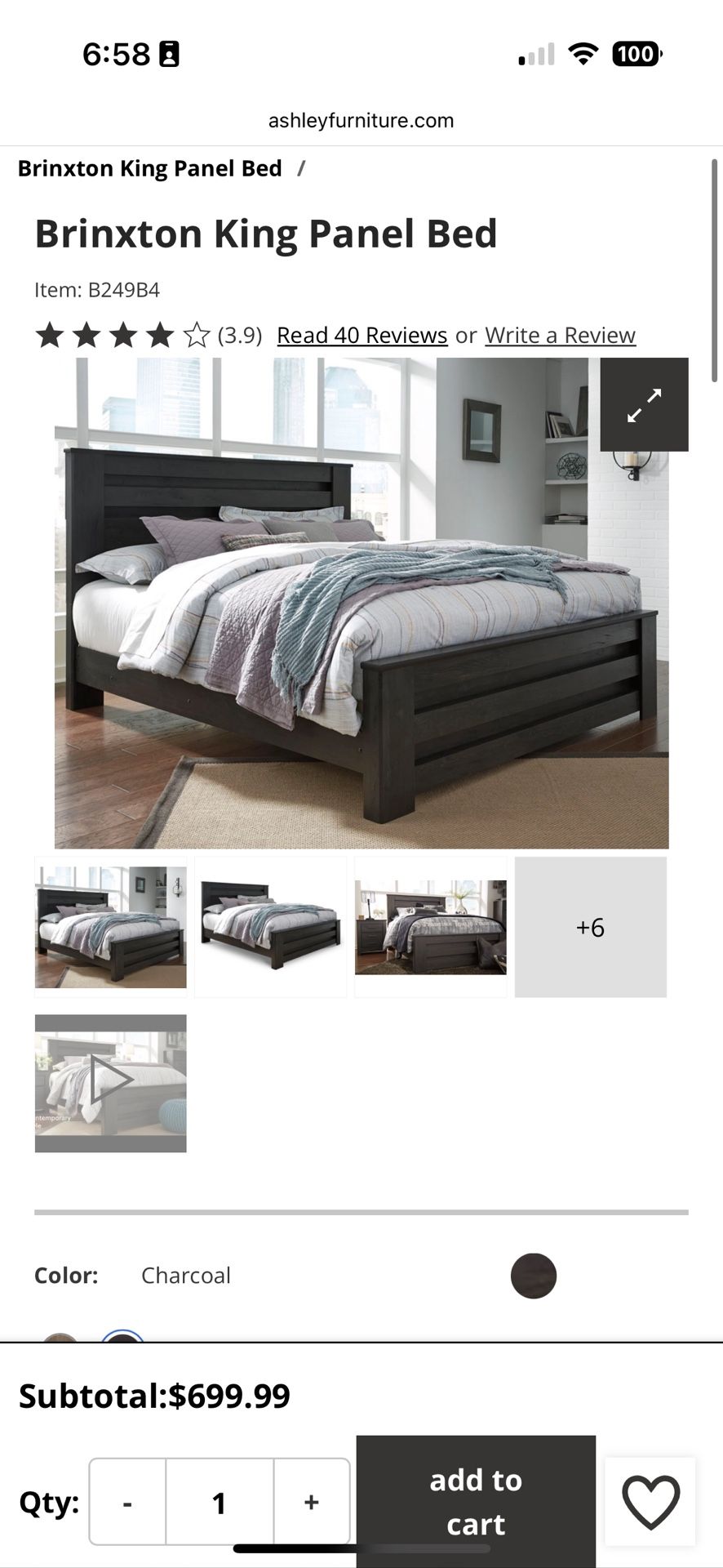 King Headboard and Footboard