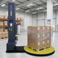 Used PS-K120S G3 Stretch Wrapper with Built-In Scale, Height Measurement & Label Printer