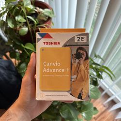 Toshiba Canvio Advance Plus Portable External Hard Drive 2TB - Honey