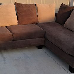 Free Delivery! Luxury Corduroy 2 Piece Sectional