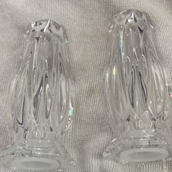 Mikasa  New Salt&pepper Shakers full Lead Crystal   
