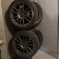 Enkei GTC01RR wheels 5x114.3 (18”x9.5” +22)