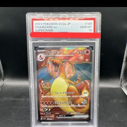 Psa 10 Japanese Charizard Pokemon Card Cgc Beckett Slab 