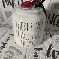 #135 Rae Dunn Wizard Of Oz THERE'S NO PLACE LIKE HOME Canister w/Ruby Slippers NEW