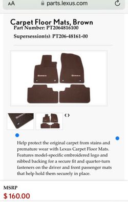 Rx350 floor mats