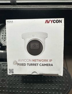 AVYCON AVC-NPE51F28 5MP IR Turret IP Camera with Built-in Microphone, 2.8mm Fixed Lens, White