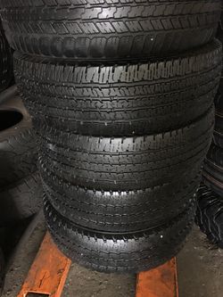 18” LT275/70R18 4 used tires Firestone
