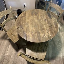 Table and 3 chairs