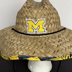 MICHIGAN STRAW SUN HAT