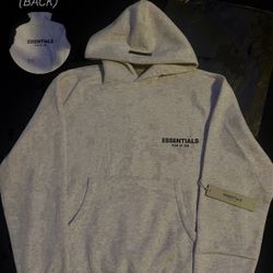 ESSENTIALS LIGHT GREY HOODIE