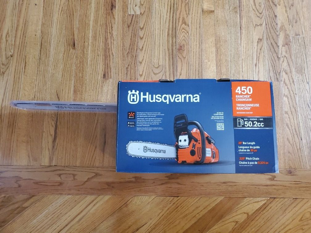 Husqvarna 450 Rancher 20in 50.2cc 2cycle Gas Chainsaw for Sale in