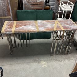 Kitchen Island Mid Century Modern W/ Barstools 