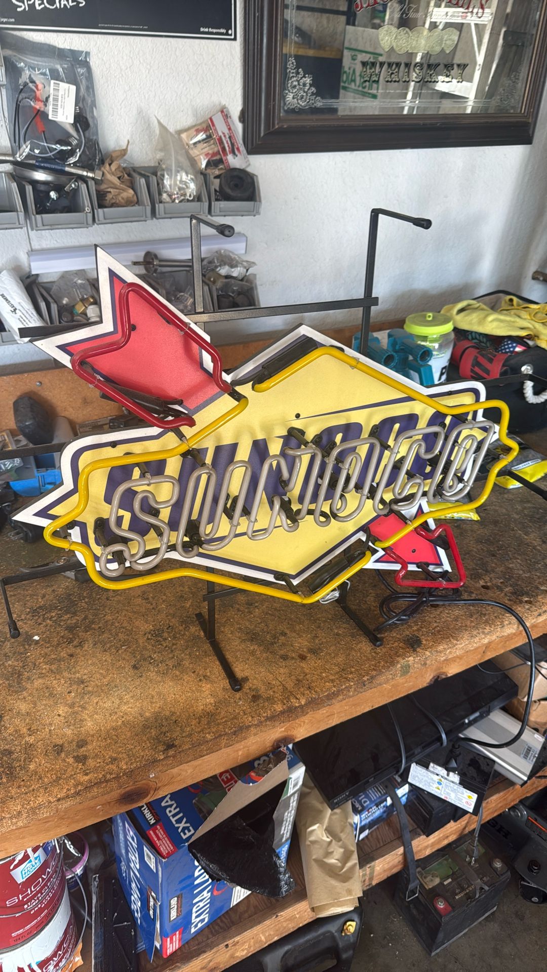 Sunoco Glass Neon Light