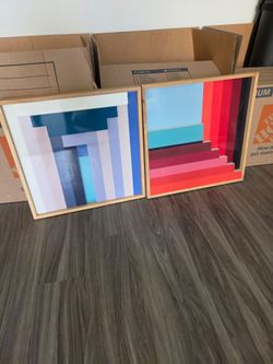 Matching West Elm artwork