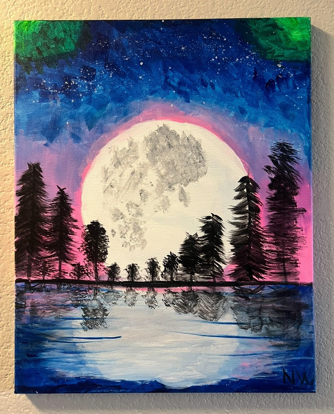 Moon Canvas Painting