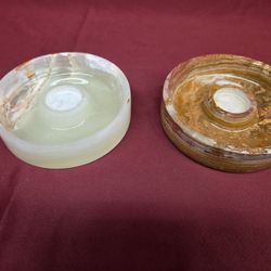 Pipe Ashtray 6 Inch Onyx Stone  (2 Pieces)
