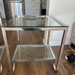 Glass End Tables/2 Piece 