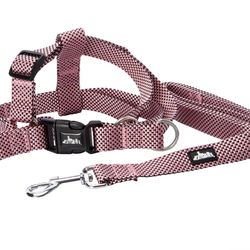 Pink Dog Harness & Leash Set