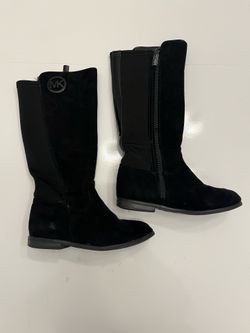 Michael Kors Emma Lily Girls Suede Talk Boots Size 11
