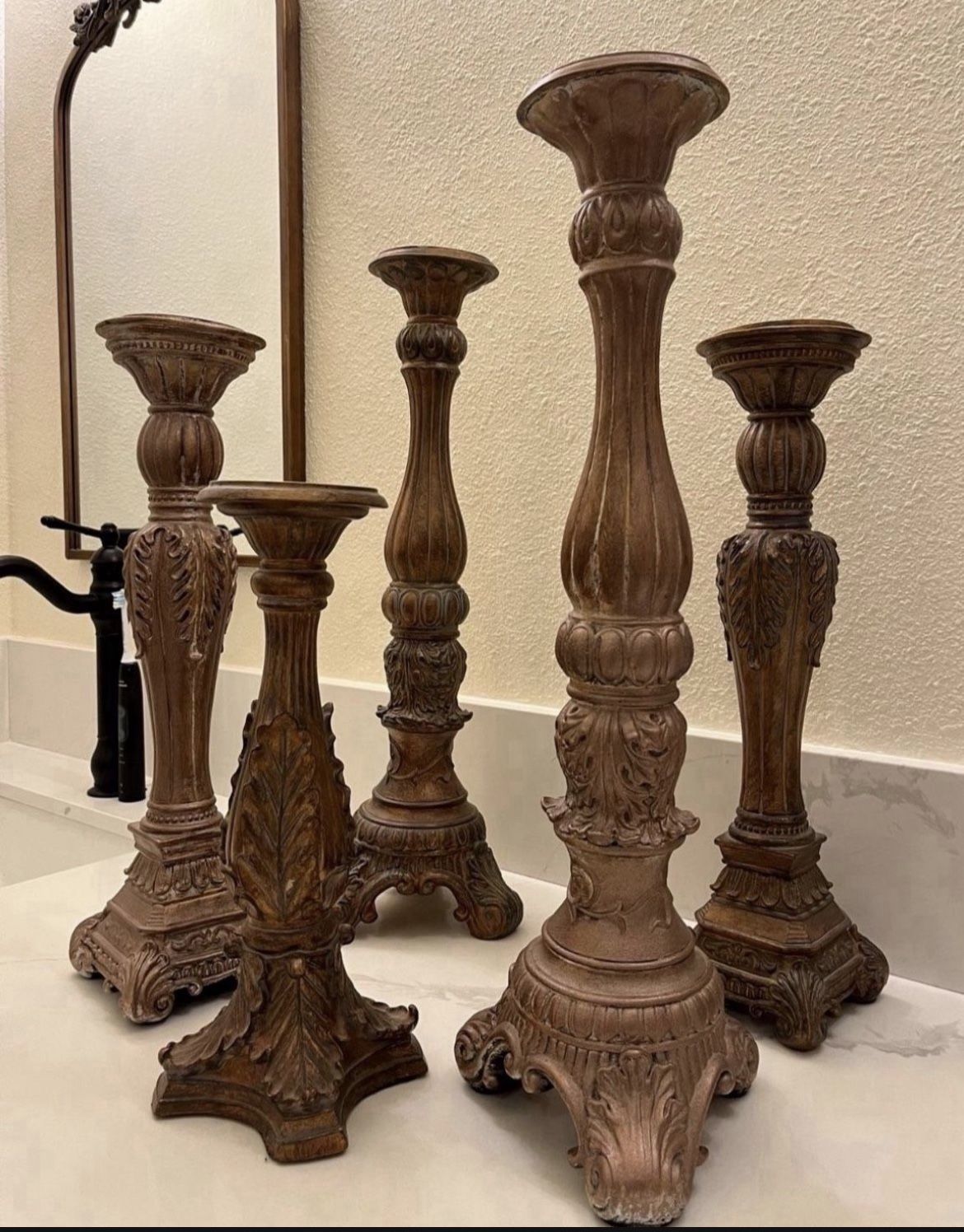 Antique Candle Stands 