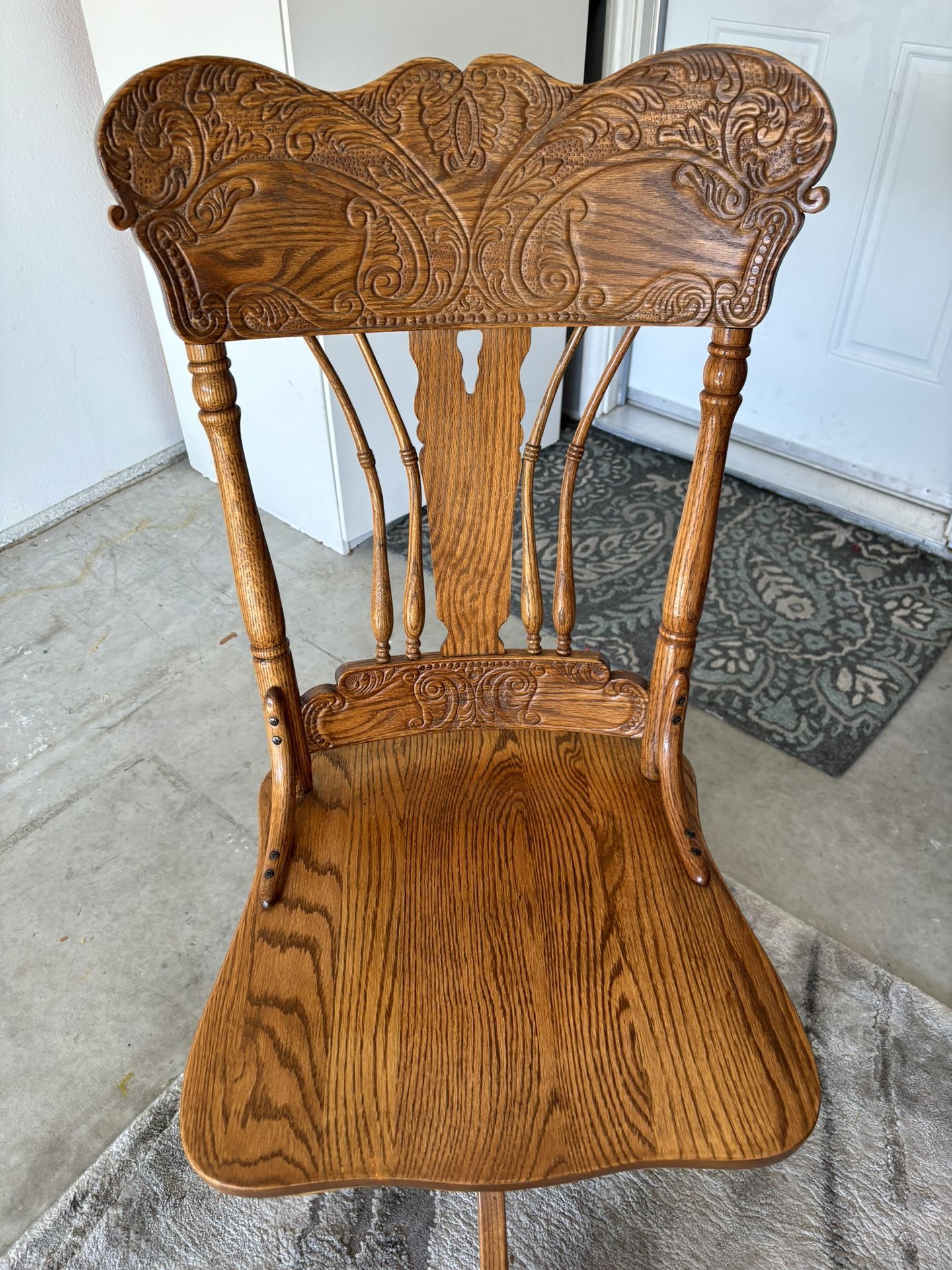 Vintage Oak Office Chair