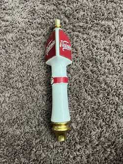 Victoria Brewery Beer Tap Handle Triple Sided Red White Man Cave Item