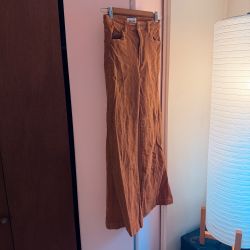 Rolla's Eastcoast Flare High Rise Corduroy Pants Brown