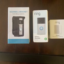 New - Ring Doorbell, Chime, Outside Mount 
