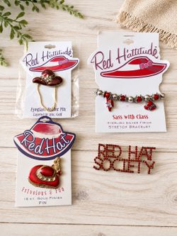 Red hat pins, etc.