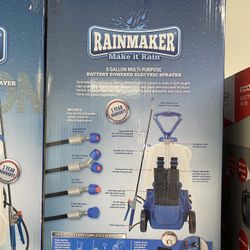 Rainmaker 5 Gallon Battery Powered Sprayer – Backpack & Pull Cart Combo