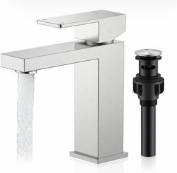 Brushed Nickel Bathroom Faucet