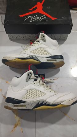 Jordan 5 White Cement Size 9.5 With Box