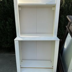 White bookshelf