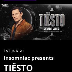 Dj Tiesto ticket VIP 
