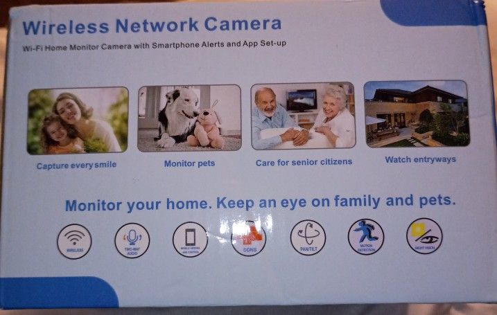 📹 2 Wireless Security Cameras – Night Vision, Motion Detection, Two-Way Audio