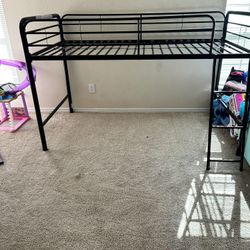 Metal Loft Bed Frame (Twin Size)