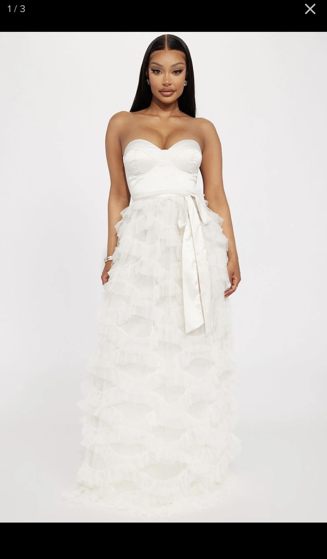 Off White Fashion Nova Dress