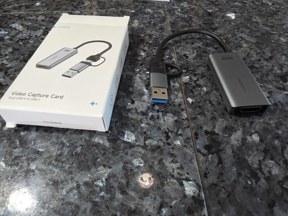 USB-C/USB-A to HDMI Capture Card – 4K Passthrough, Powered via USB-C, Plug-and-Play