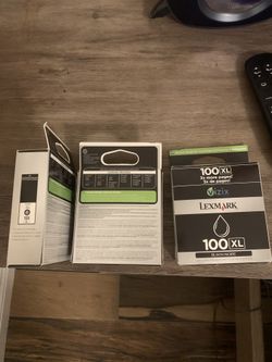 3 Unopen Lexmark 100XL Black Ink Cartridges