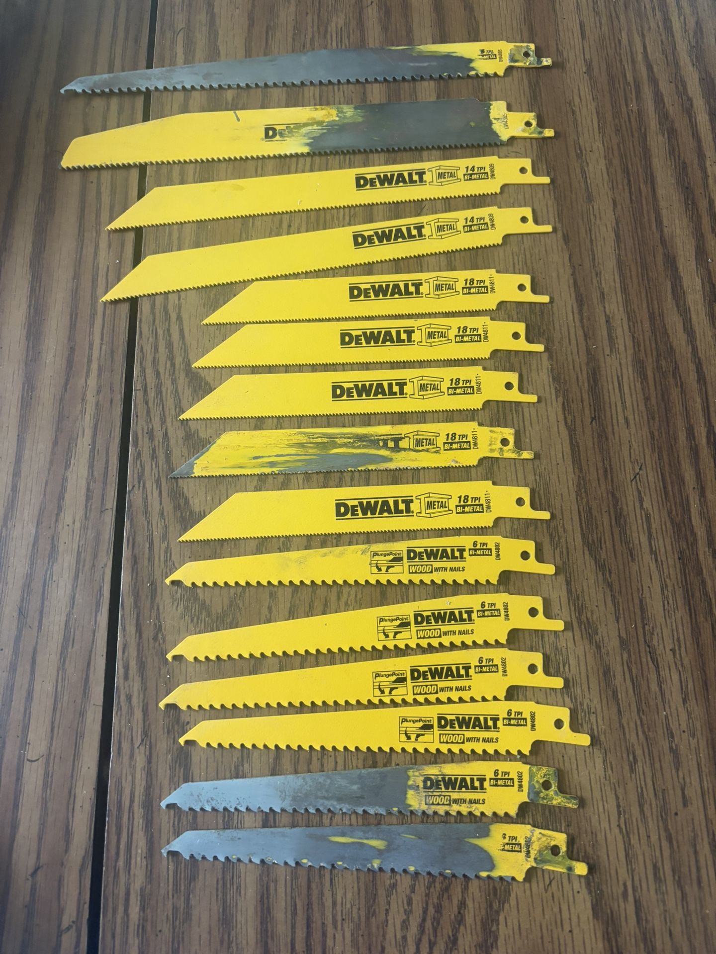 DeWalt 15 Piece Reciprocating Saw Blade Set