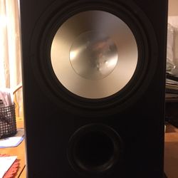 1) Canton AS 125 SC 12” Digital Amplifier Powered Subwoofer in Black.