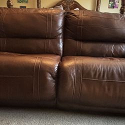 Pleather Recliner Loveseat