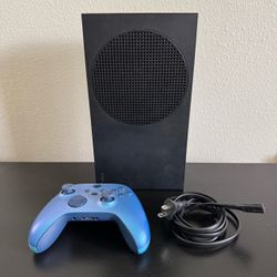 Microsoft Xbox Series S 1TB Carbon Black Edition Console with Blue Controller