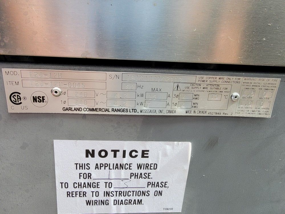 Commercial Electric Hot Plate Stove.