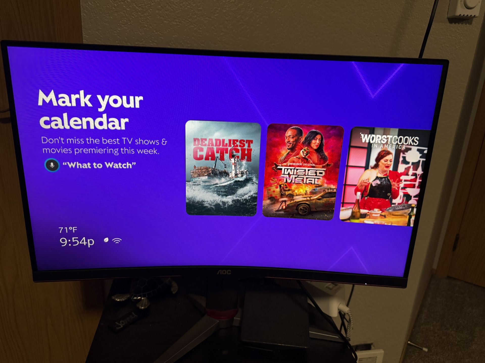 AOC 24” Curved Gaming Monitor – 144Hz, 1ms – Excellent Condition
