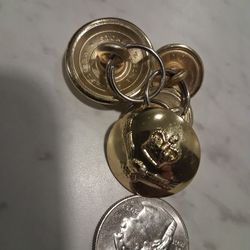 Vintage Brass Uniform Buttons – Eagle & Crown (Set of 4)